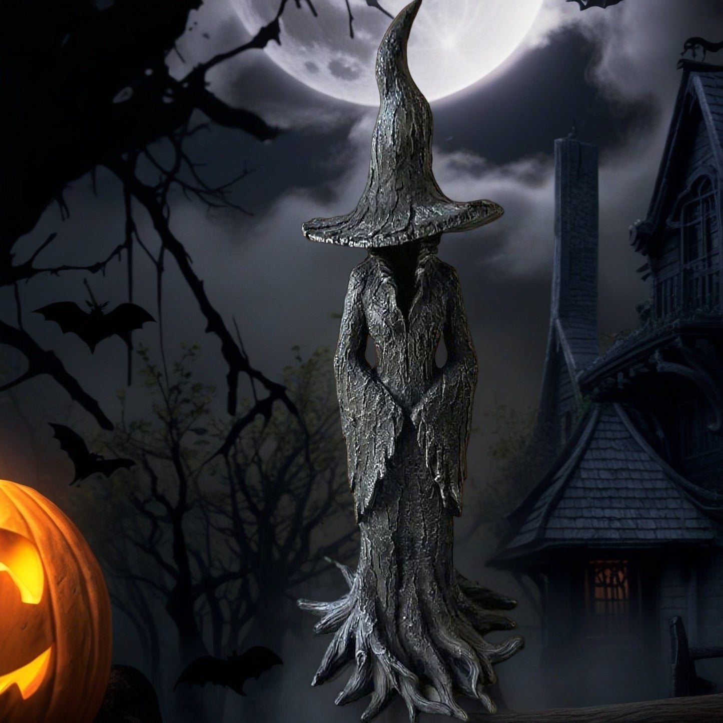 👻Early Halloween Offer - 🧙♀️💫Hand-Painted Enchanting Witch Statue: The Guardian of Your Home (✨Same as in the video)