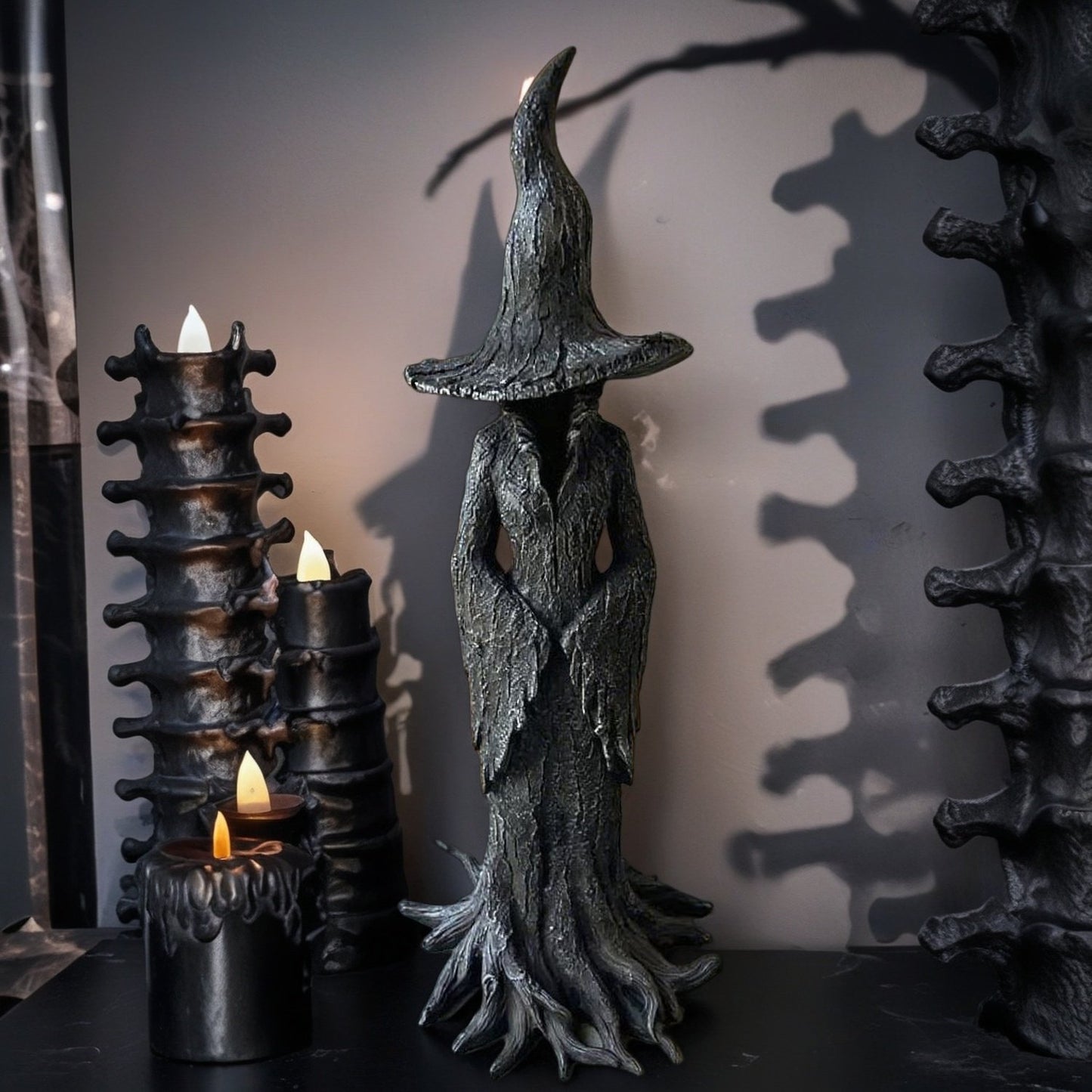 👻Early Halloween Offer - 🧙‍♀️💫Hand-Painted Enchanting Witch Statue: The Guardian of Your Home (✨Same as in the video)