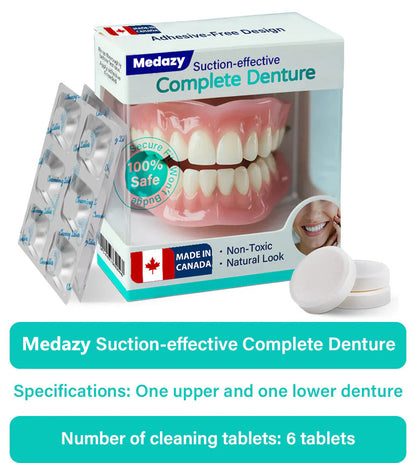 ✅ Proudly made and shipped from Canada| Medazy® Suction-fit Complete Denture 🦷🍎🍏