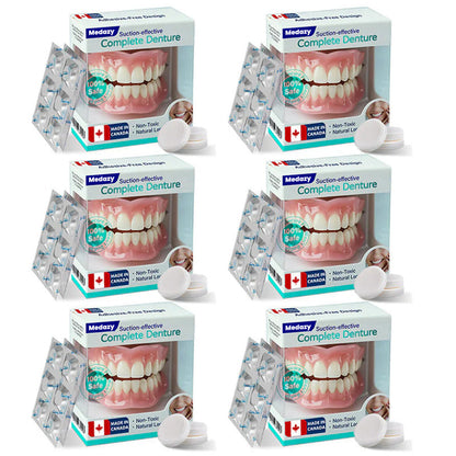 ✅ Proudly made and shipped from Canada| Medazy® Suction-fit Complete Denture 🦷🍎🍏